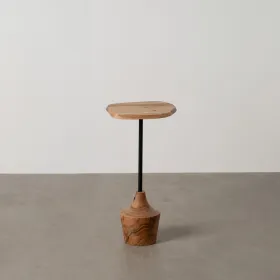 Вспомогательный стол Чёрный Натуральный 35 x 35 x 65 cm