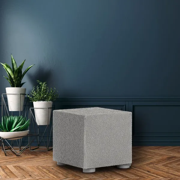 Pouffe cover Eysa ROC Light grey 65 x 65 x 65 cm