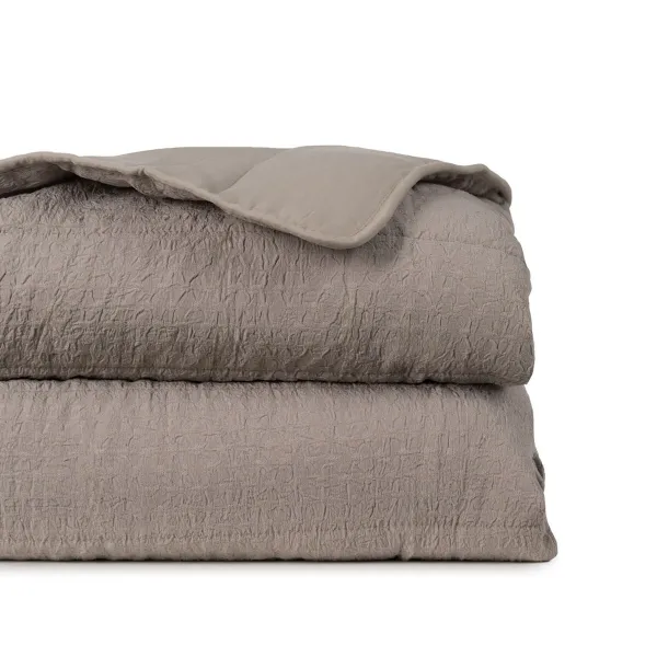 Gultas pārklājs (sega) Pelēkbrūns 180 x 1 x 260 cm