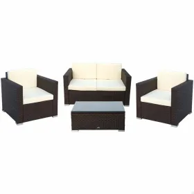 Garden furniture Aktive Black Cream 128 x 72 cm