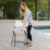 Folding Chair Lifetime White 4 Units 50 x 58 x 83 cm