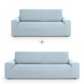 Sofa cover set Eysa ULISES Celeste 2 Pieces