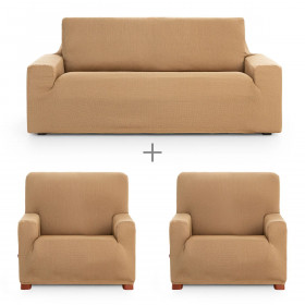 Sofa cover set Eysa ULISES Yellow 3 Pieces