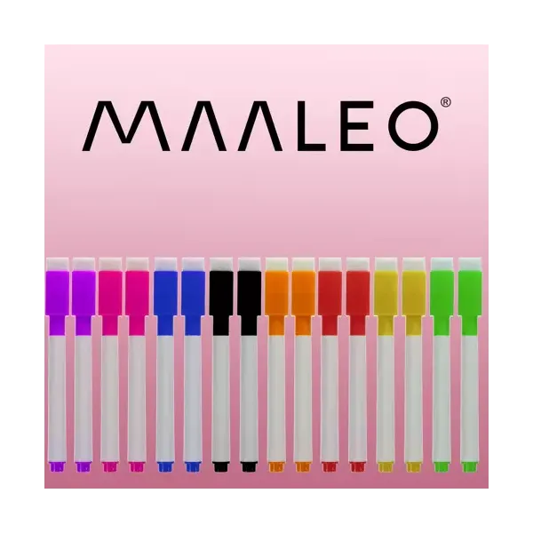 Kustutatavad markerid - 16 tk komplekt Maaleo 21647