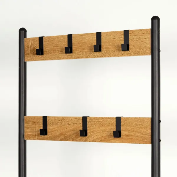 Takkiteline hylylllä Max Home Teräs Melamiini lastulevy Minimalistinen 60 x 175 x 40 cm