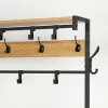 Takkiteline hylylllä Max Home Teräs Melamiini lastulevy Minimalistinen 102 x 180 x 40 cm