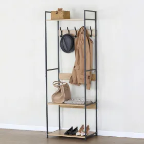 Takkiteline hylylllä Max Home Teräs Melamiini lastulevy Minimalistinen 60 x 175 x 40 cm