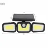 Solar-powered spotlight Aktive 28 x 9 x 12 cm (4 Units)