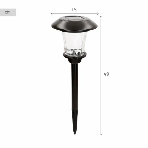 Solar lamp Aktive 15 x 49 x 15 cm (4 Units)