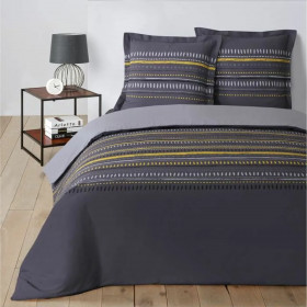 Duvet cover set Vision Gaspard Light grey Dark grey