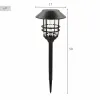 Solar lamp Aktive 17 x 58 x 17 cm (2 Units)