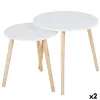 2 tabulu komplekts Max Home Balts 50 x 50 x 50 cm (2 gb.)
