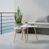 2 tabulu komplekts Max Home Balts 50 x 50 x 50 cm (2 gb.)