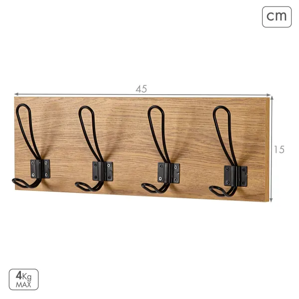 Takkiteline Max Home Puu MDF (4 osaa)
