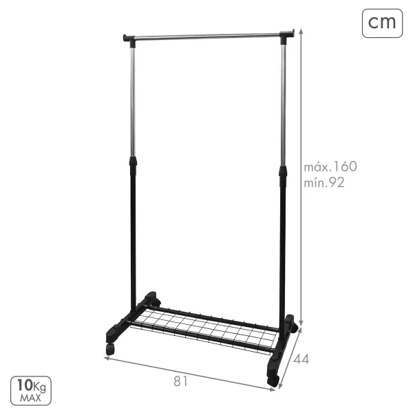 Takkiteline Max Home Metalli (4 osaa)