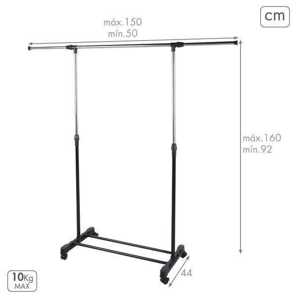 Takkiteline Max Home Metalli (4 osaa)