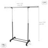 Takkiteline Max Home Metalli (4 osaa)