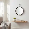 Set of 2 tables Alexandra House Living Brown Black Iron MDF Wood 39 x 57 x 39 cm