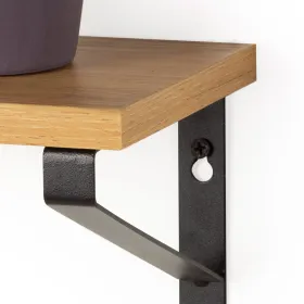 Side table Alexandra House Living Golden Aluminium MDF Wood 38 x 12 x 38 cm
