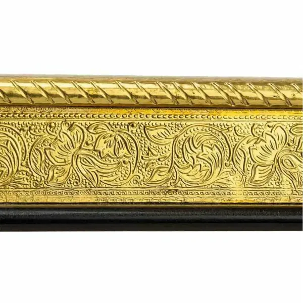 Side table Alexandra House Living Golden Aluminium MDF Wood 38 x 12 x 38 cm