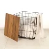 Side table Alexandra House Living Yellow Aluminium MDF Wood 38 x 14 x 38 cm