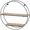 Centre Table Alexandra House Living Brown Black Grey Iron Fir wood 44 x 45 x 44 cm
