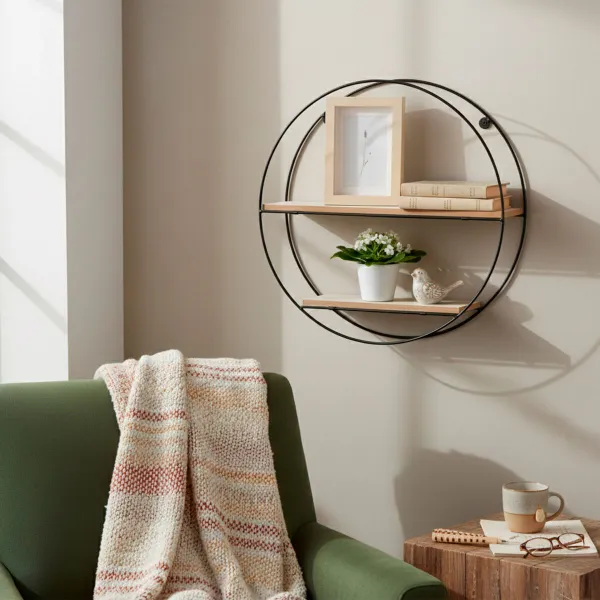 Centre Table Alexandra House Living Brown Black Grey Iron Fir wood 44 x 45 x 44 cm