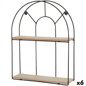 Centre Table Alexandra House Living Light brown Brass Mango wood 52 x 40 x 52 cm