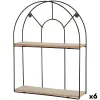 Centre Table Alexandra House Living Light brown Brass Mango wood 52 x 40 x 52 cm