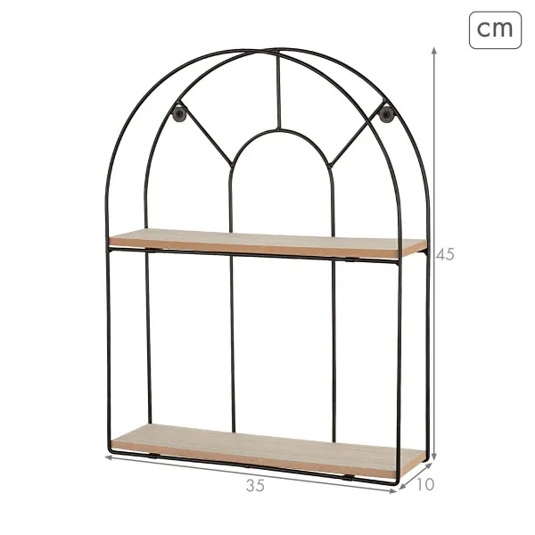 Centre Table Alexandra House Living Light brown Brass Mango wood 52 x 40 x 52 cm
