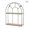 Centre Table Alexandra House Living Light brown Brass Mango wood 52 x 40 x 52 cm