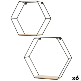 Side table Alexandra House Living Red Aluminium MDF Wood 38 x 14 x 38 cm
