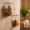 Side table Alexandra House Living Red Aluminium MDF Wood 38 x 14 x 38 cm
