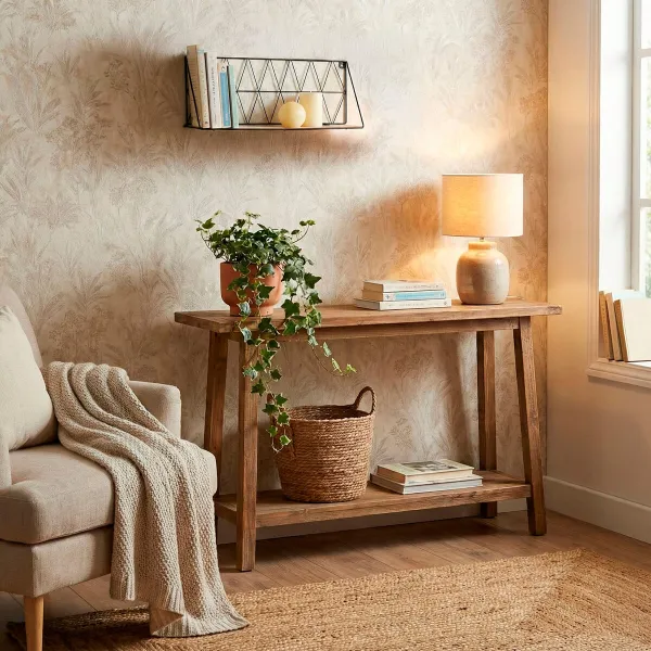 Corner table Alexandra House Living Gold Natural 35 x 55 x 45 cm