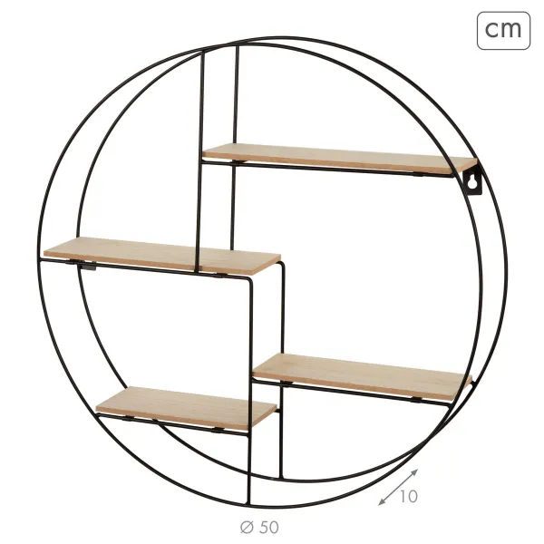 Side table Alexandra House Living Grey Golden 40 x 43 x 35 cm