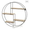 Side table Alexandra House Living Grey Golden 40 x 43 x 35 cm