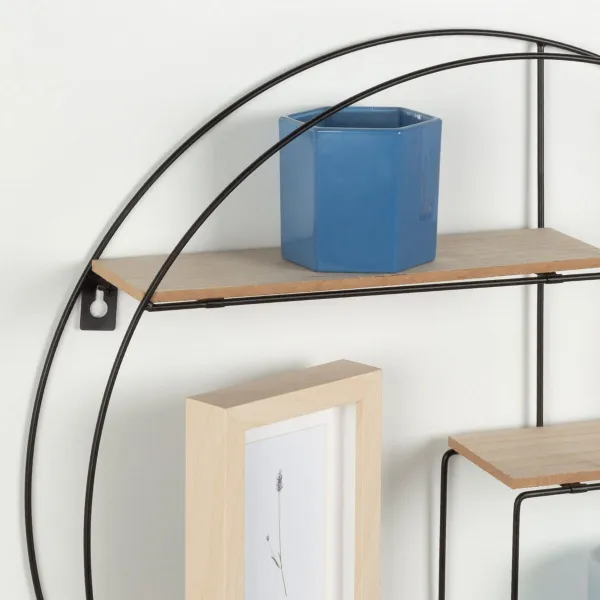Side table Alexandra House Living Grey Golden 40 x 43 x 35 cm