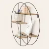 Side table Alexandra House Living Grey Golden 40 x 43 x 35 cm
