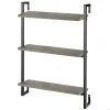 Side table Alexandra House Living Grey 33 x 33 x 46 cm