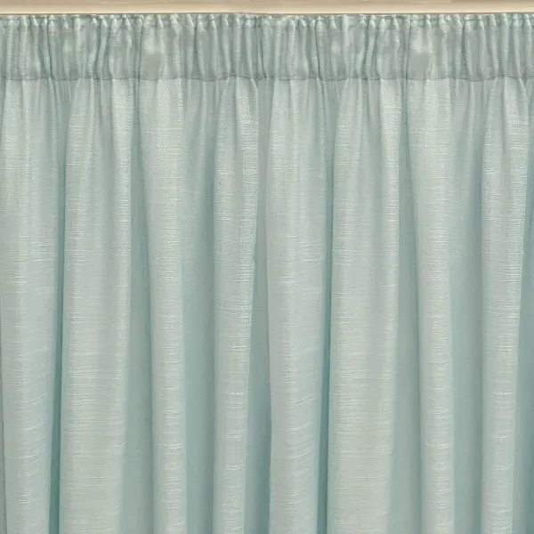 Curtain Alexandra House Living Rustik Turquoise Natural 300 x 270 x 1 cm Translucent