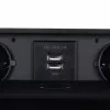 Galda virsmā paslēpta USB ligzda - dubultā Izoxis 21446