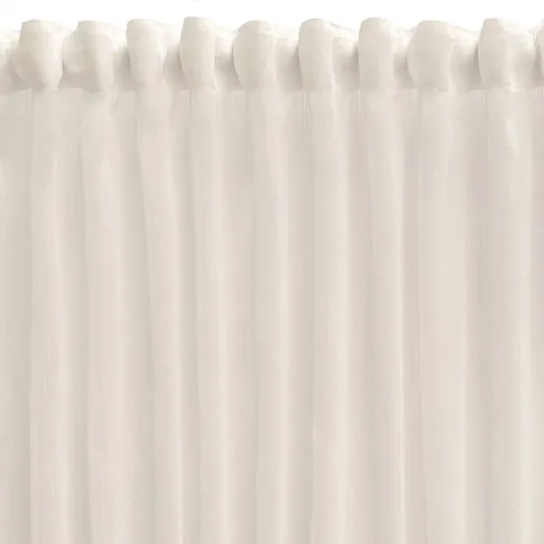 Curtain Alexandra House Living Lisboa White 140 x 270 x 1 cm Translucent