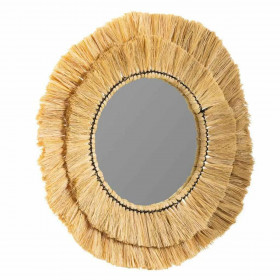 Wall mirror Alexandra House Living Natural Glass 57 x 6 x 57 cm