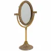Mirror with Mounting Bracket Alexandra House Living Gold Resin 9 x 30 x 17 cm