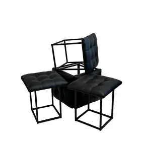 Stool Alexandra House Living Metal Iron 35 x 46 x 35 cm