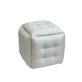 Pouffe Alexandra House Living Light grey polystyrene 45 x 40 x 45 cm