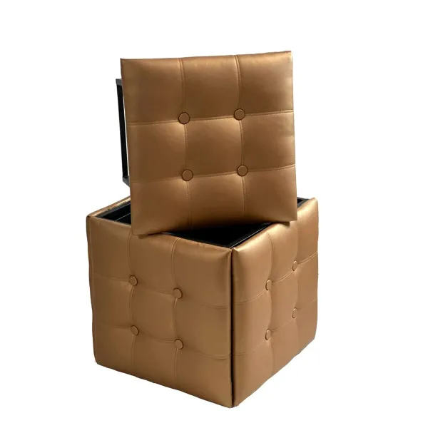 Stool Alexandra House Living Metal Iron 35 x 46 x 35 cm