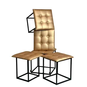 Set of stools Alexandra House Living Bamboo 2 Pieces