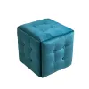 Pouffe Alexandra House Living Dark green polystyrene 45 x 30 x 45 cm