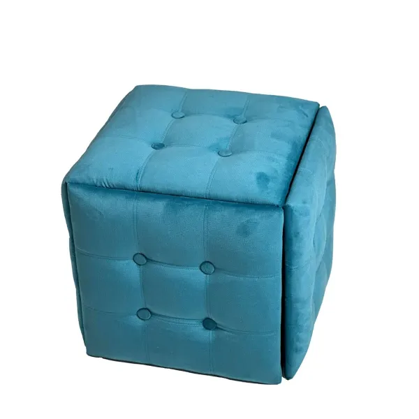 Pouffe Alexandra House Living Dark green polystyrene 45 x 30 x 45 cm